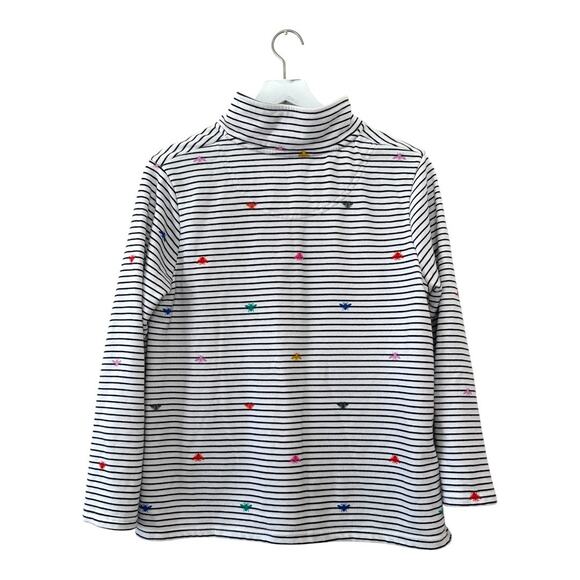 Joules Womens Pip Print Casual Half Zip Sweatshirt Rainbow Bee Stripe Size 8 - Picture 4 of 7